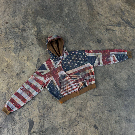 'AMERICAN SCUMBAG' Zip-UP